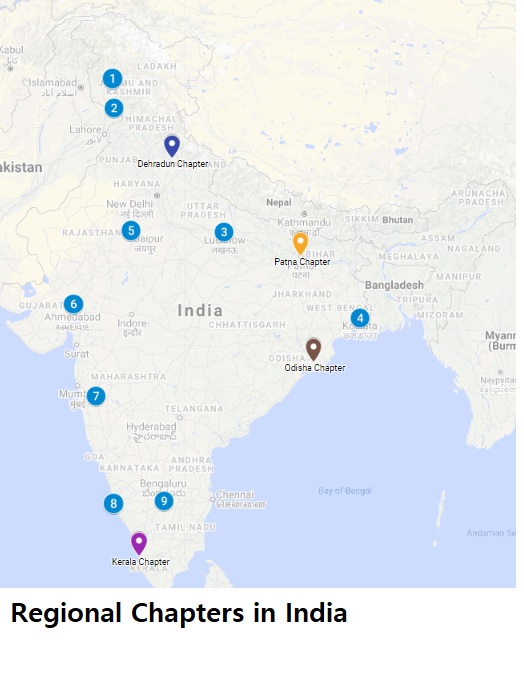 AHA Regional Chapters in India